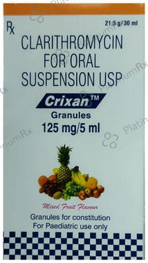 Crixan 125mg Mixed Fruit Flavour Granules 30ml