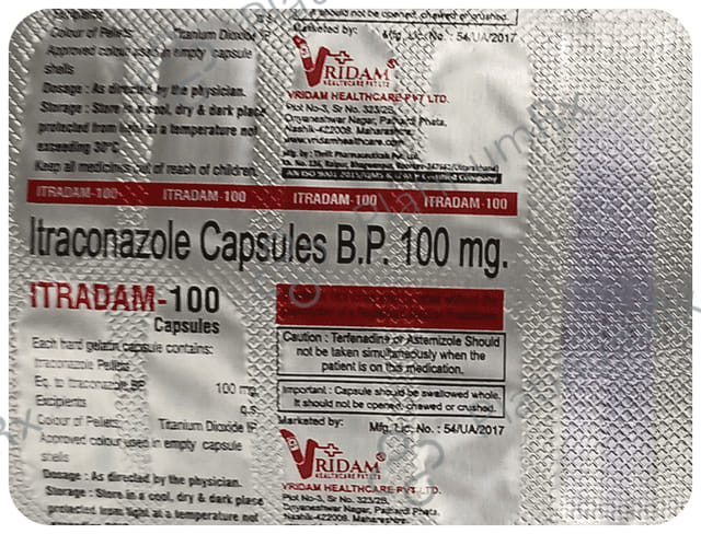 Itradam 100mg Capsule 10s