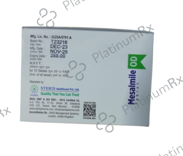 Mesalmile OD 1200mg Tablet PR 10s