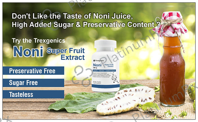 Trexgenics Noni 600mg Super Fruit Extract Veg. Capsules
