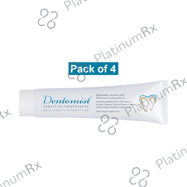 Dentomist Sensitive Toothpaste (100gm Each) 4 Tube