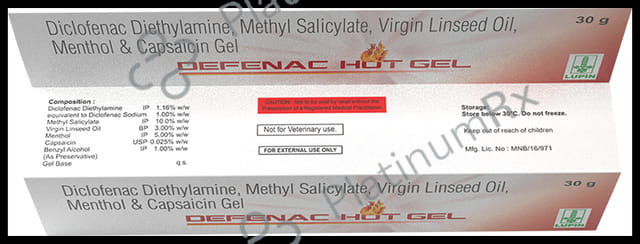 Defenac Hot Gel 30gm