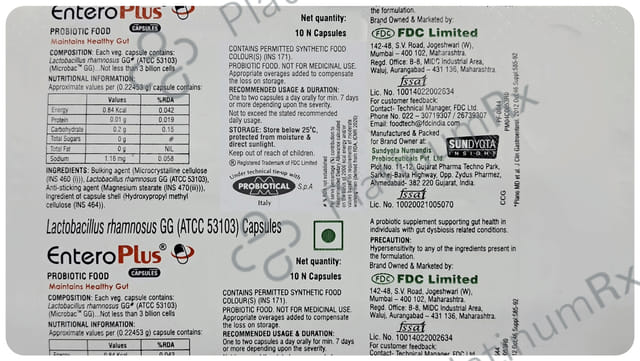 Entero Plus Capsule 10s