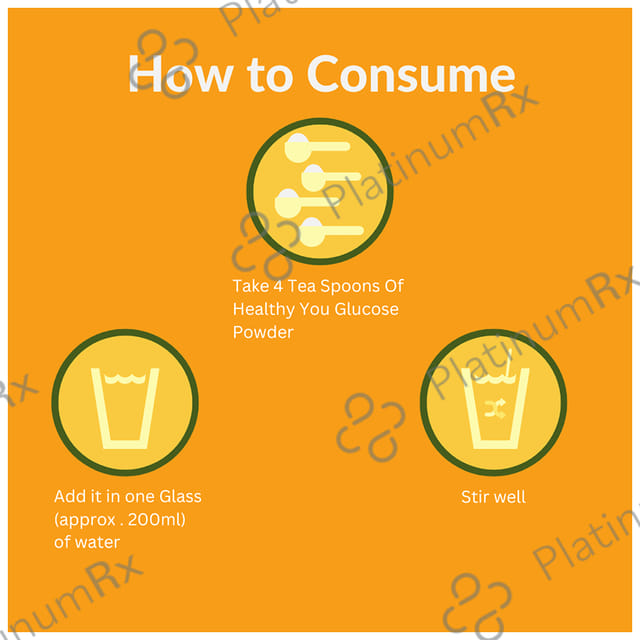 Healthy You Glucose Instant Drink with Vitamin C Orange Powder 400 gm