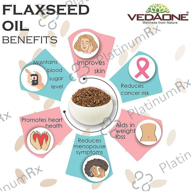 Vedaone 100% Natural Flaxseed/Linseed/Alsi Oil