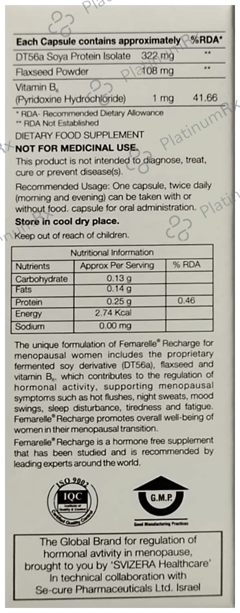 Femarelle Recharge Menopause Capsule 15s
