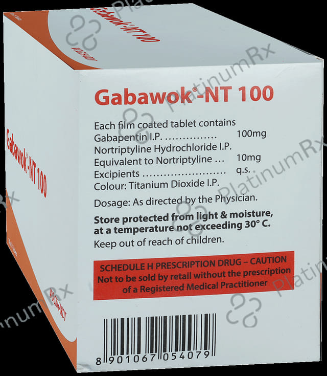 Gabawok NT 100mg Tablet 15s