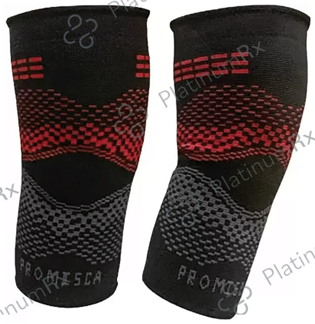 Promisca Unisex Compression Knee Capsule Medium Red