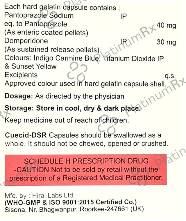 Cuecid DSR Capsule 10s