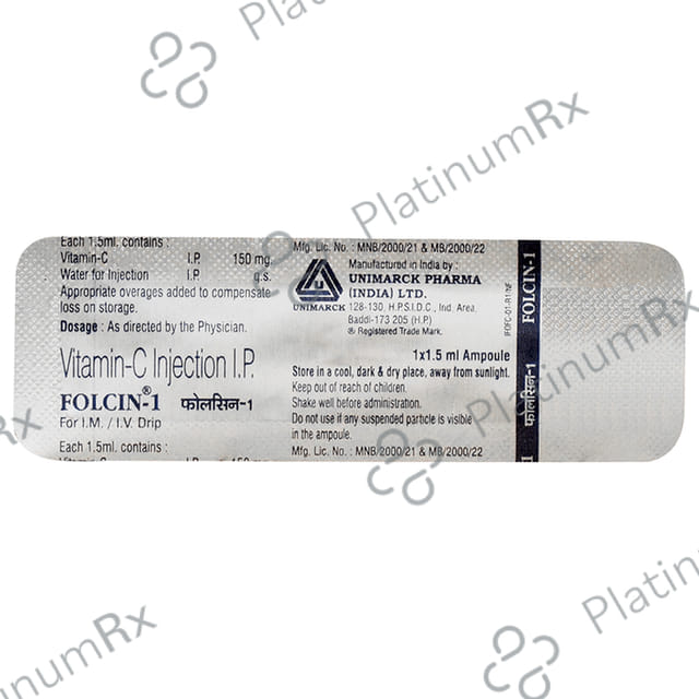 Folcin 1 Injection 1s
