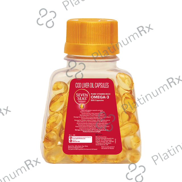 Seven Seas Original Cod Liver Oil Soft Gelatin Capsule 500s