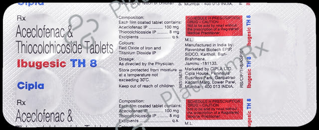 Ibugesic TH 100mg/8mg Tablet