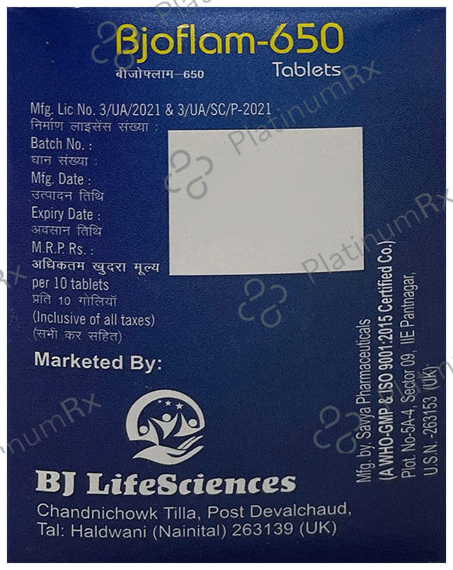 Bjoflam 650 Tablet