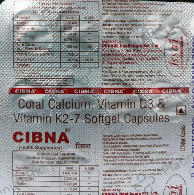 Cibna Tablet 15s