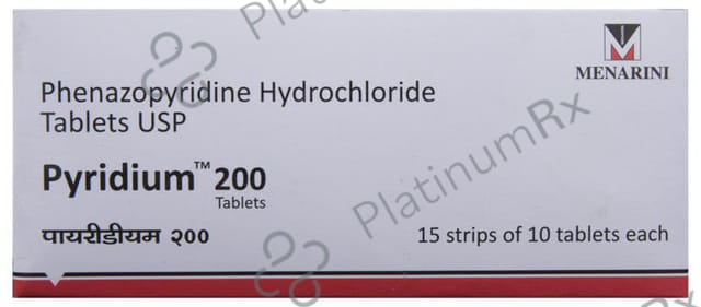 Pyridium 200mg Tablet 10s