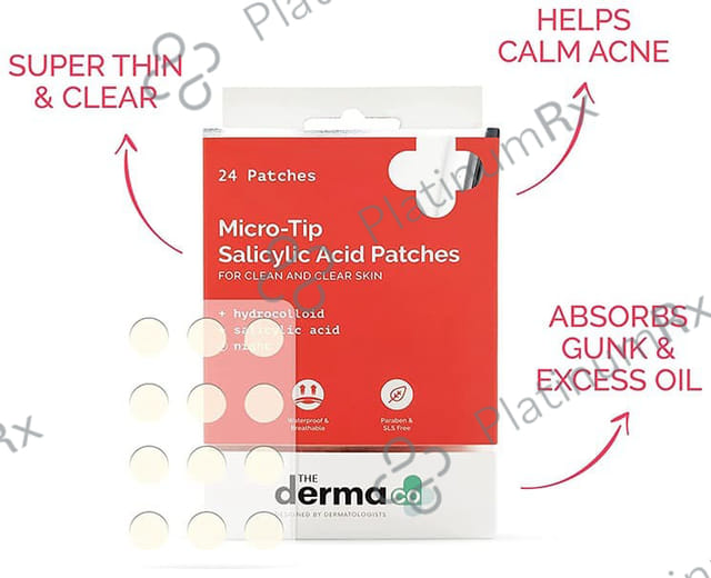 The Derma Co Micro-Tip Salicylic Acid Patch - For Clean & Clear Skin - Paraben & SLS-Free