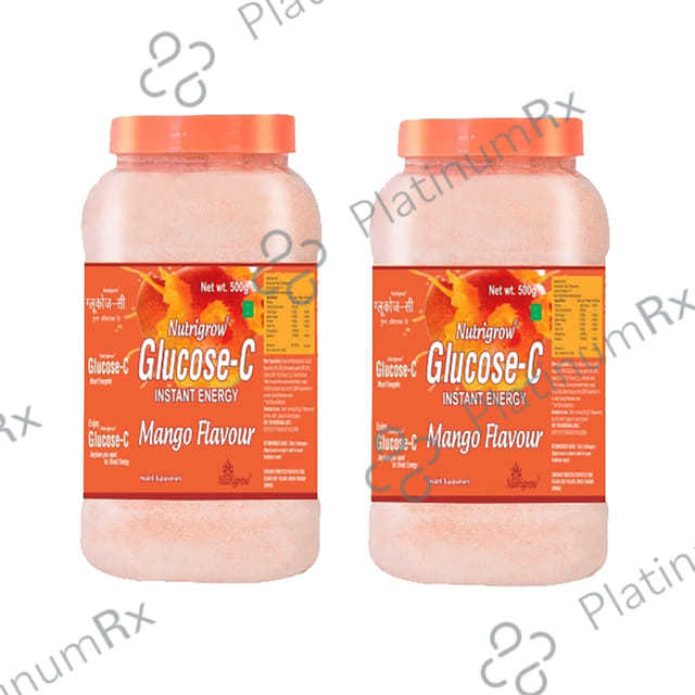 Nutrigrow Care Glucose-C(500gm Each) Mango 2 jar