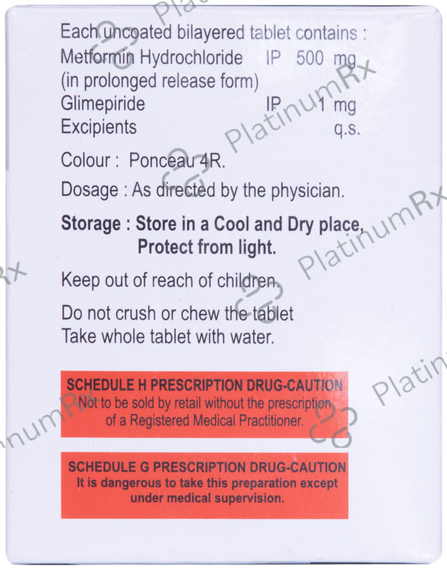 Metffil G 1/500mg Tablet 10s