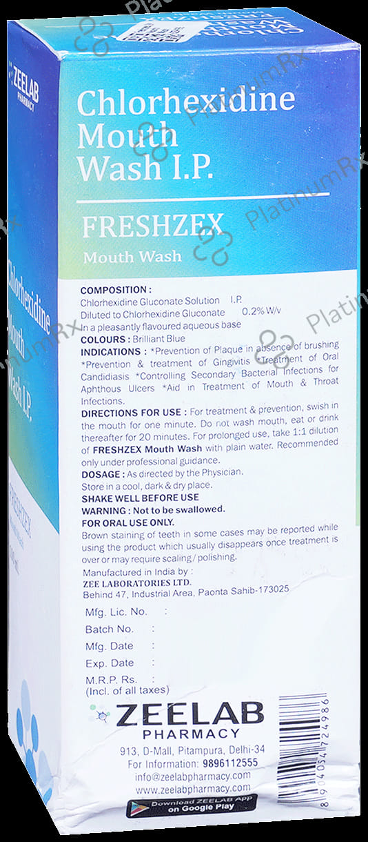 Freshzex 2% Mouth Wash
