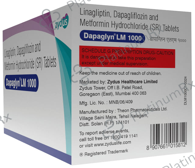 Dapaglyn LM 1000/10/5mg Tablet SR 10s