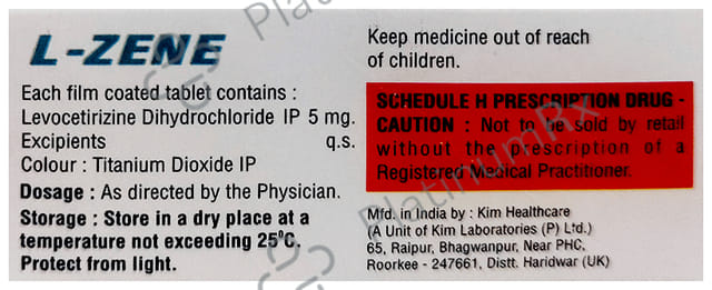 L Zene 5mg Tablet