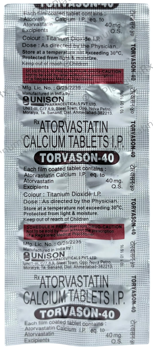 Torvason 40 Tablet