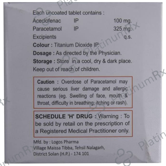 Bignac P 100/325mg Tablet 10s