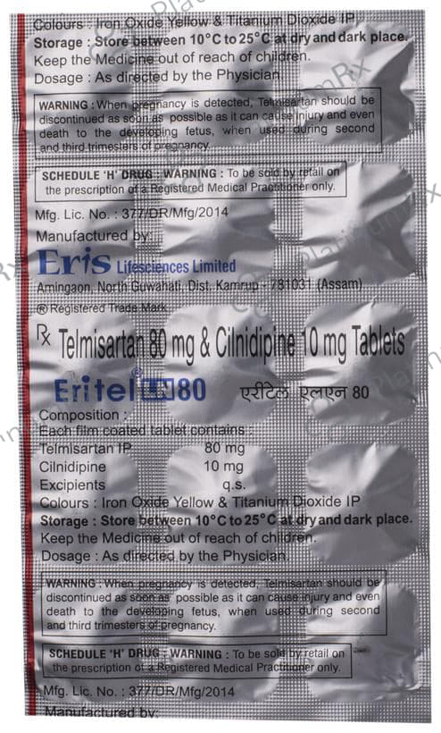 Eritel LN 10/80mg Tablet 15s