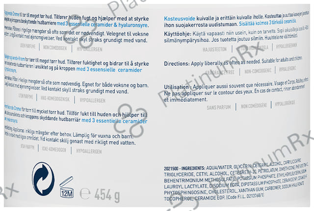CeraVe Moisturising Cream for Dry to Very Dry Skin 454gm
