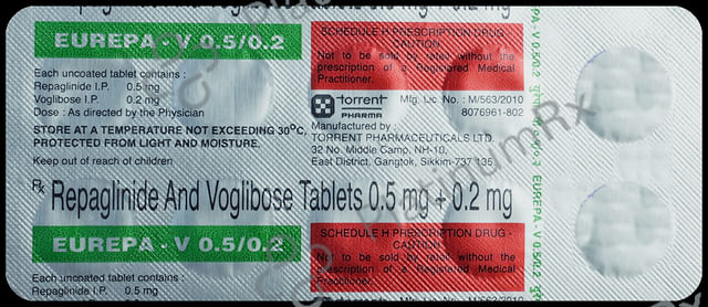 Eurepa V 0.5/0.2mg Tablet 10s