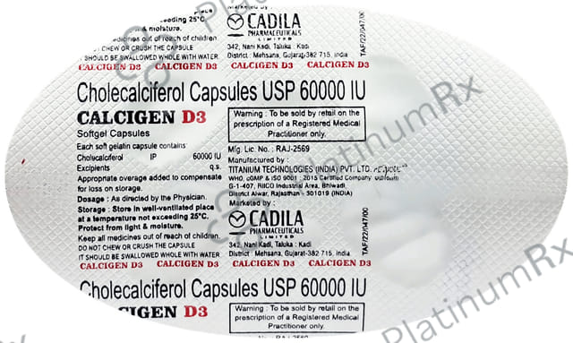 Calcigen D3 Capsule 4s