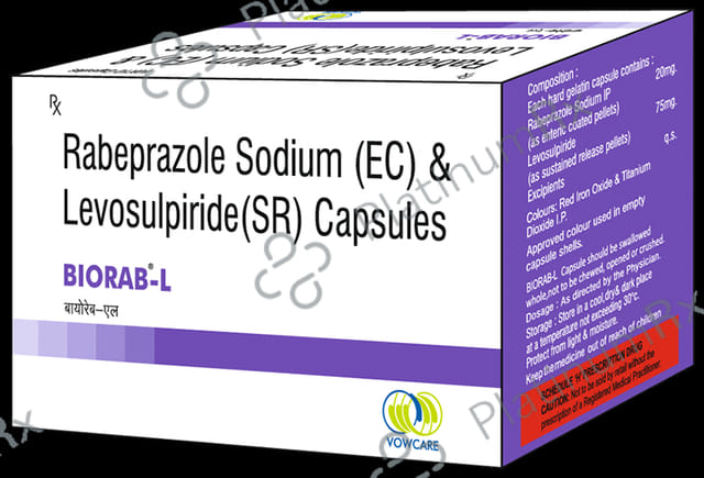 Biorab L 75/20mg Capsule SR 10s