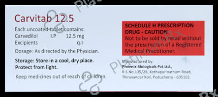 Carvitab 12.5mg Tablet 10s