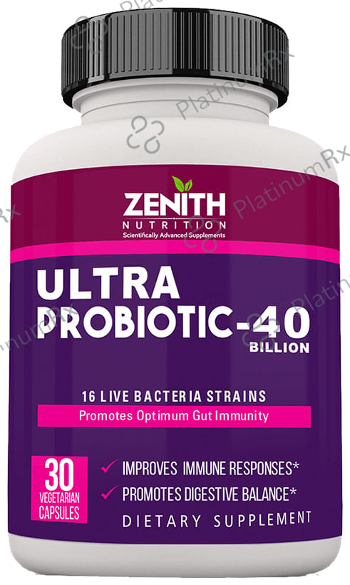 Zenith Nutrition Ultra Probiotic 40 Billion Vegetarian Capsule
