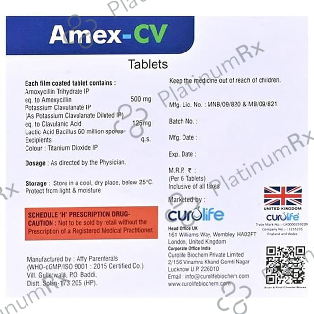 Amex-CV Tablet