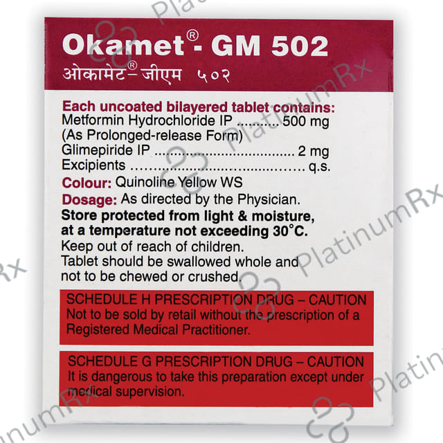 Okamet GM 502 Tablet PR 15s