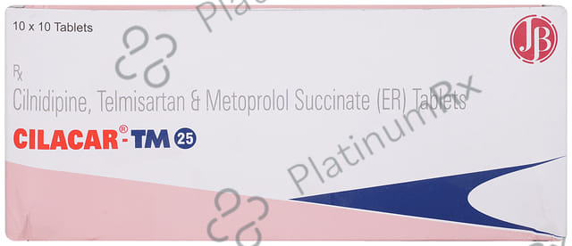 Cilacar TM 10/25/40mg Tablet SR 10s