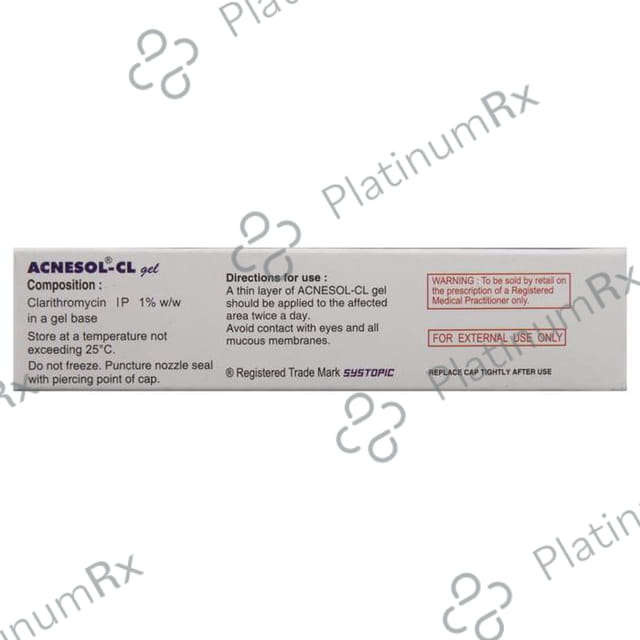 Acnesol CL 1% w/w Gel 15gm