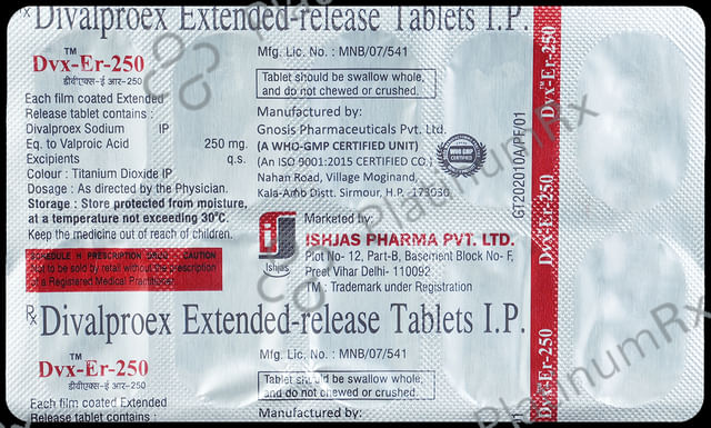 Dvx 250mg Tablet ER