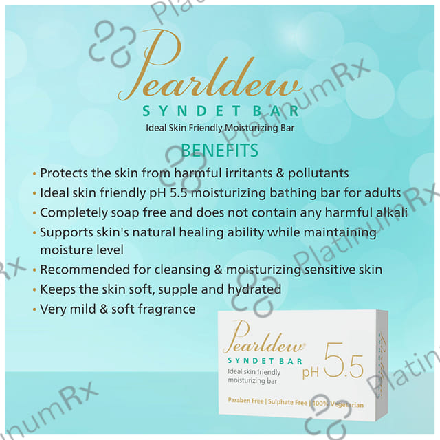Pearldew PH 5.5 Syndet Bar 75gm