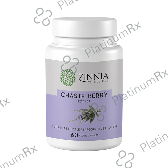 Zinnia Wellness Chaste Berry Extract Veggie Capsule
