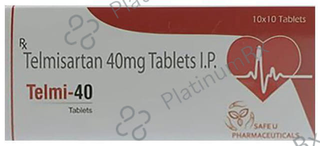 Telmi 40 Tablet 10 Tablet Safe U Pharma