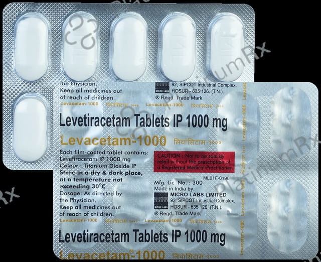 Levacetam 1000mg Tablet 10s