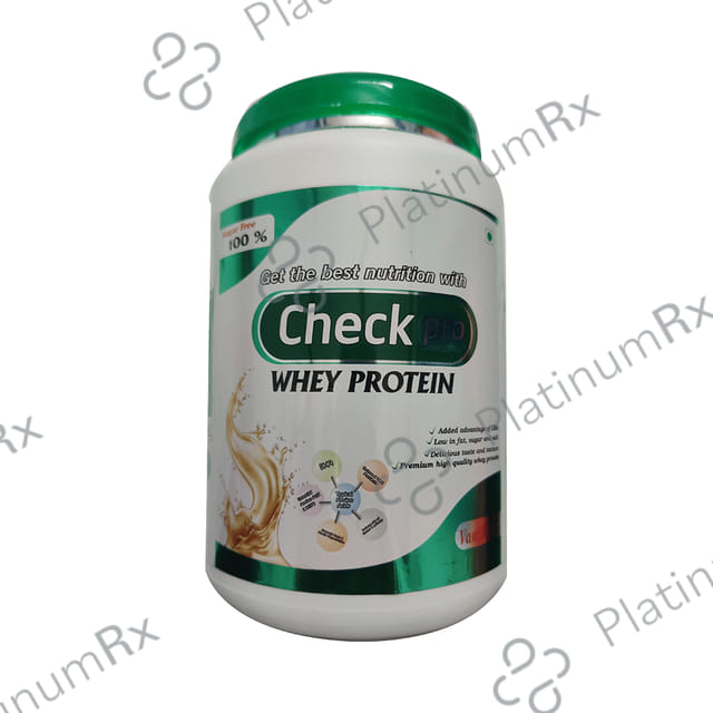 Check Pro Whey Protein Vanilla Flavour Powder 500gm