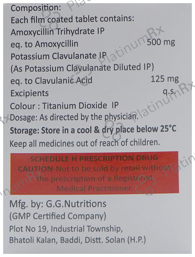 Moxikalp CV 625 500/125mg Tablet 10s