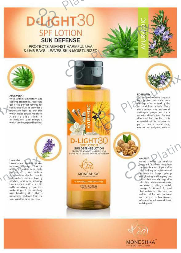 Moneshka D Light SPF 30 Lotion 200ml