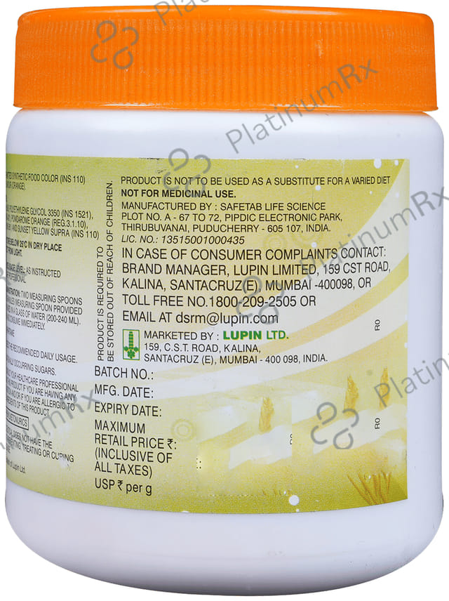 Fibopeg Orange Flavour Sugar Free Granules 155gm