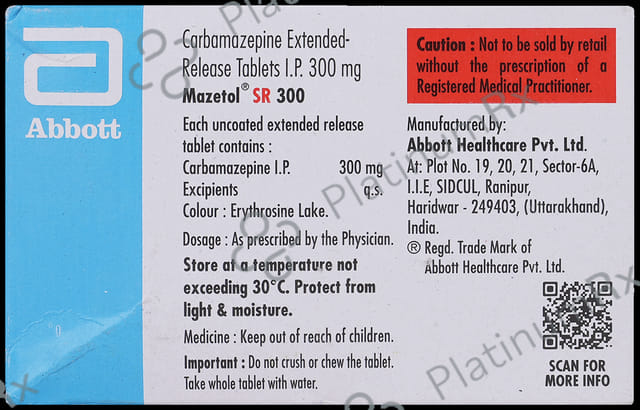 Mazetol SR 300mg Tablet ER 15s