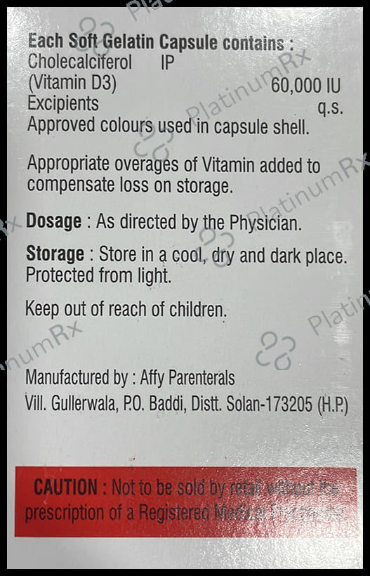 Vocium D3 Soft Gelatin Capsule