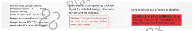 Cardinoxa 60mg Injection 0.6ml